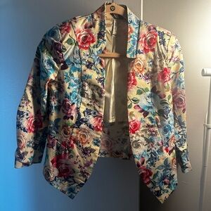 Floral blazer